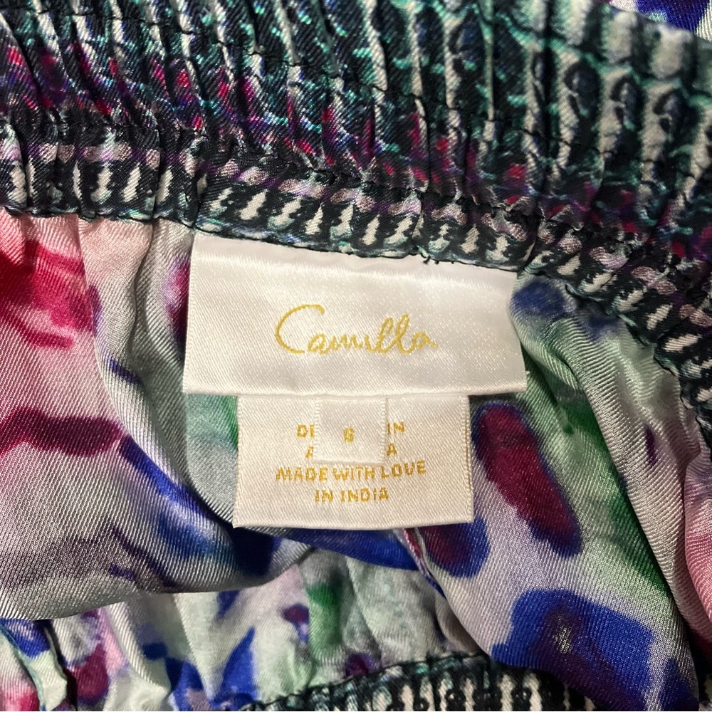 Camilla Wide Leg Silk Pants Mighty Meow - Picture 5 of 6